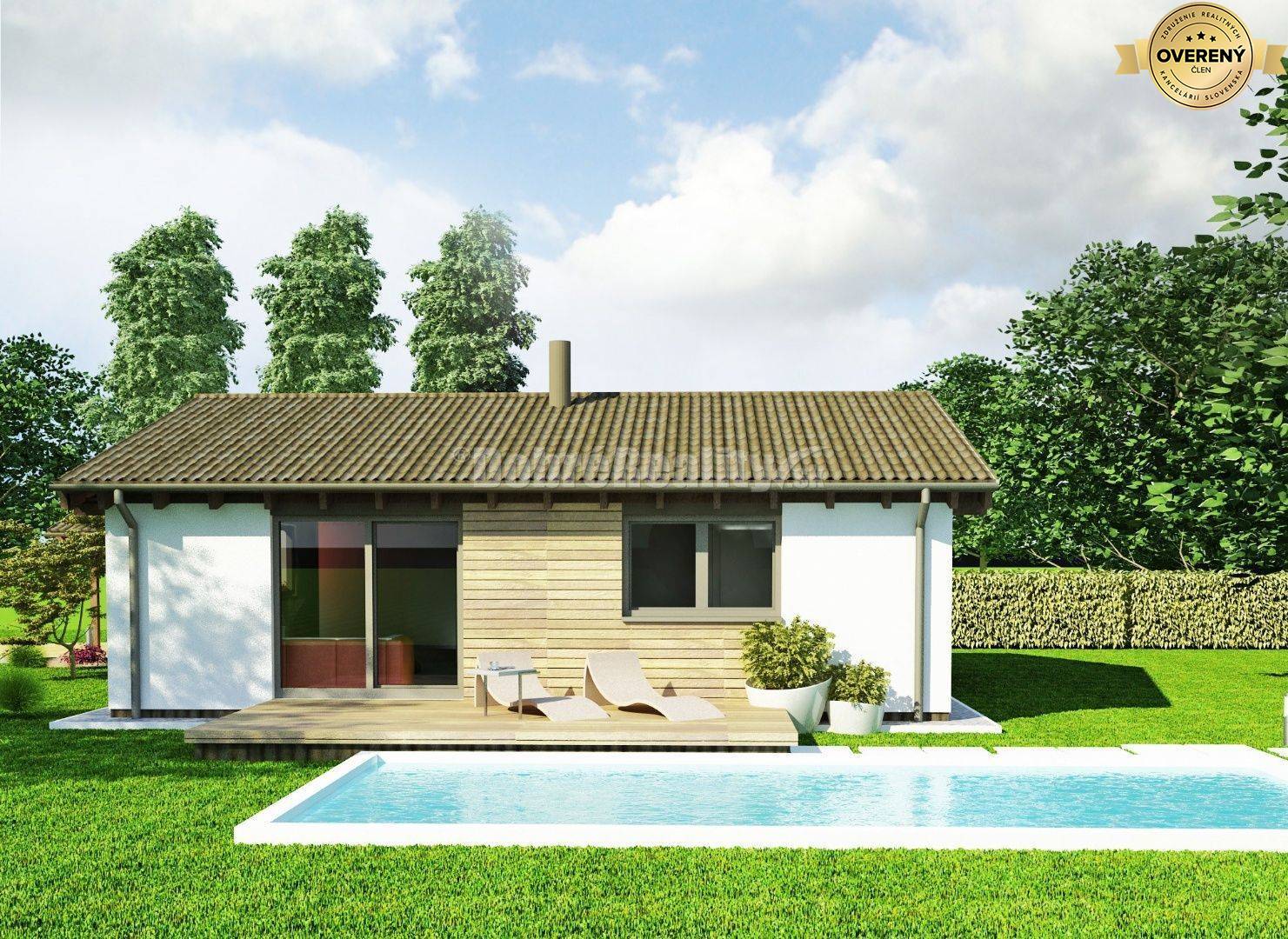 BUNGALOV - LUXURY - Nízkoenergetický dom (Drevodom) - 11km od NItry! S