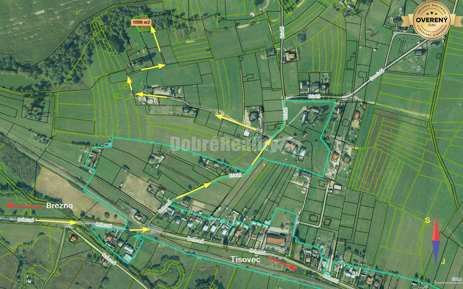 PREDAJ: Pozemok na brehu Osikovského potoka, 1098 m2, Brezno - Rohozná