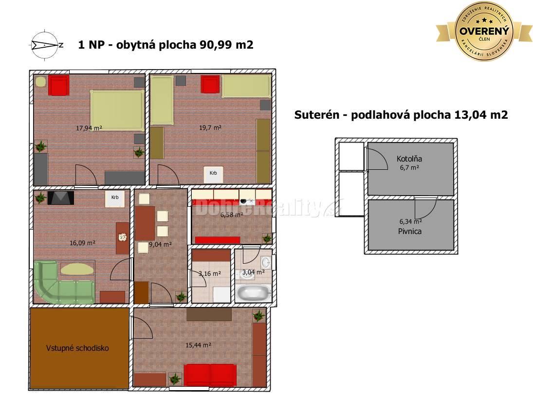 PREDAJ: Menší rodinný dom na brehu Rimavy, 104 m2, Tisovec, okres Rima