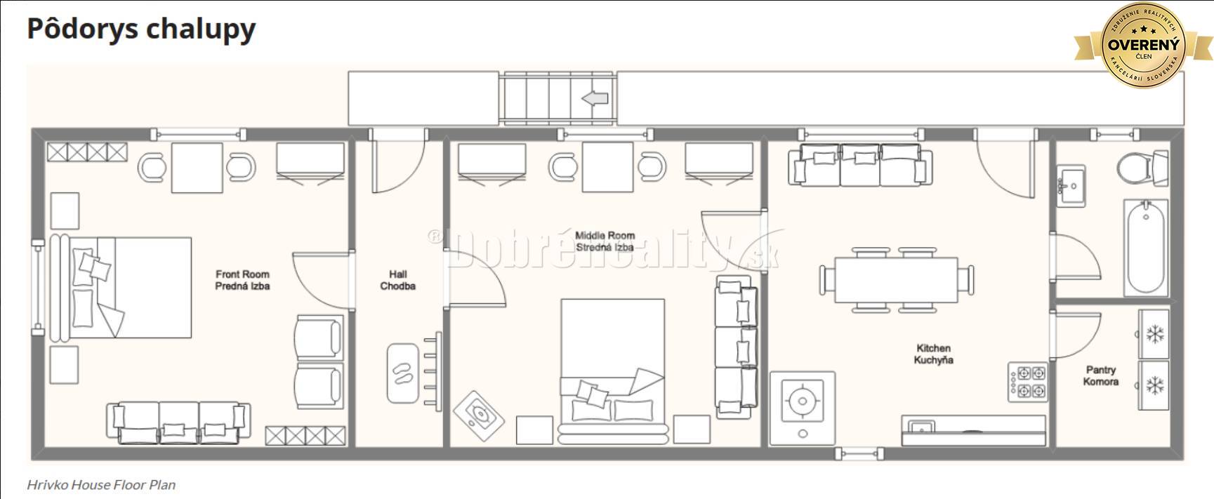 REZERVOVANÉ: Božská retro chalupa s duchom pokoja, Horehronie - Heľpa,