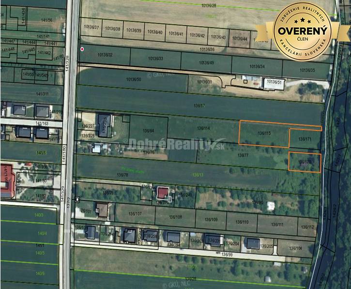 Pozemok v Sokolovciach pod lesom 1473m2 – tiché prostredie - vyjadreni