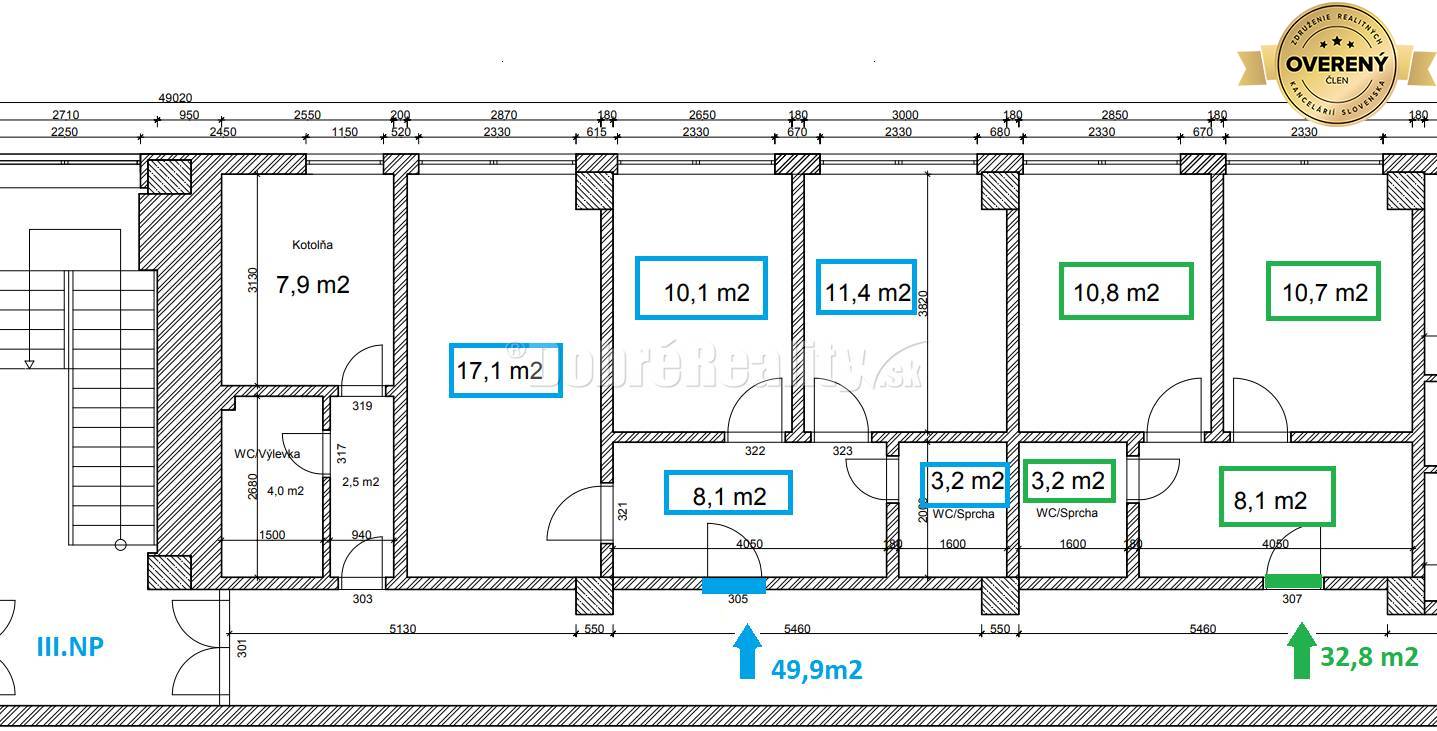 Dobré reality-na prenájom ako celok/2x klimatizované miestnosti, spolo