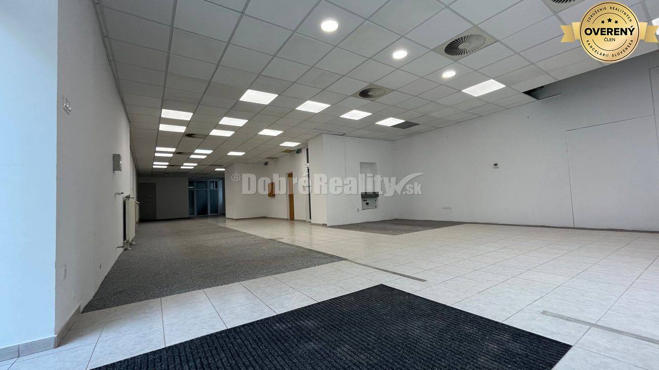 DOBRÉ REALITY - Prevádzkové a obchodné priestory na prenájom NA PRÍZEM