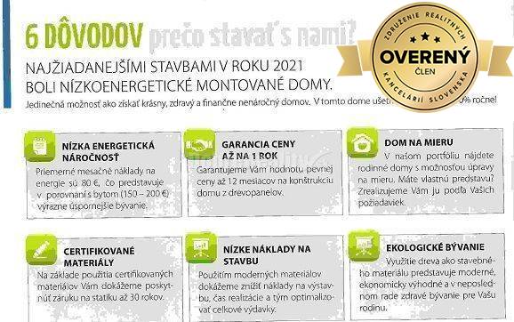 RK DOBRÉ REALITY ponúka výstavbu nízkoenergetického drevodomu na vlast