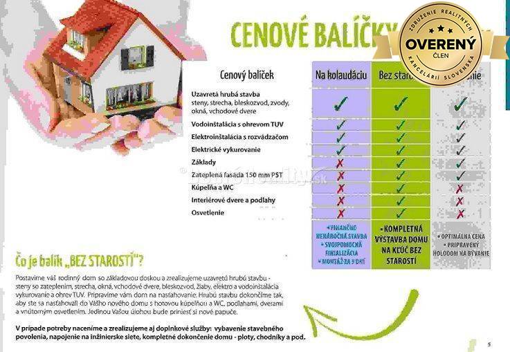 RK DOBRÉ REALITY ponúka výstavbu nízkoenergetického drevodomu na vlast