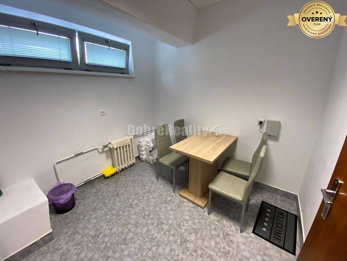 DOBRÉ REALITY Vám ponúkajú prenájom komerčnej miestnosti na kanceláriu