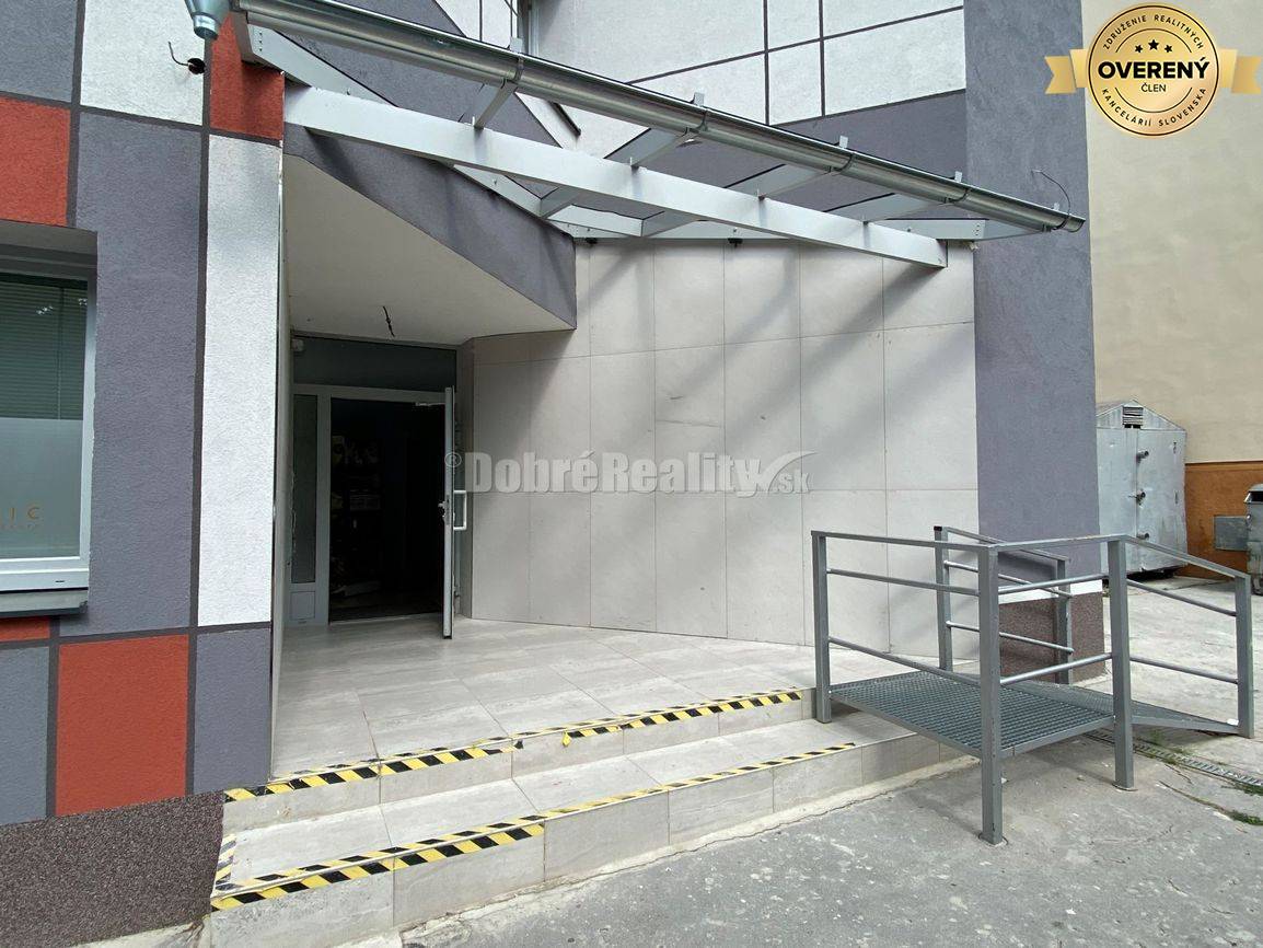 Dobré Reality Vám ponúkajú prenájom bezbariérovej komerčnej miestnosti