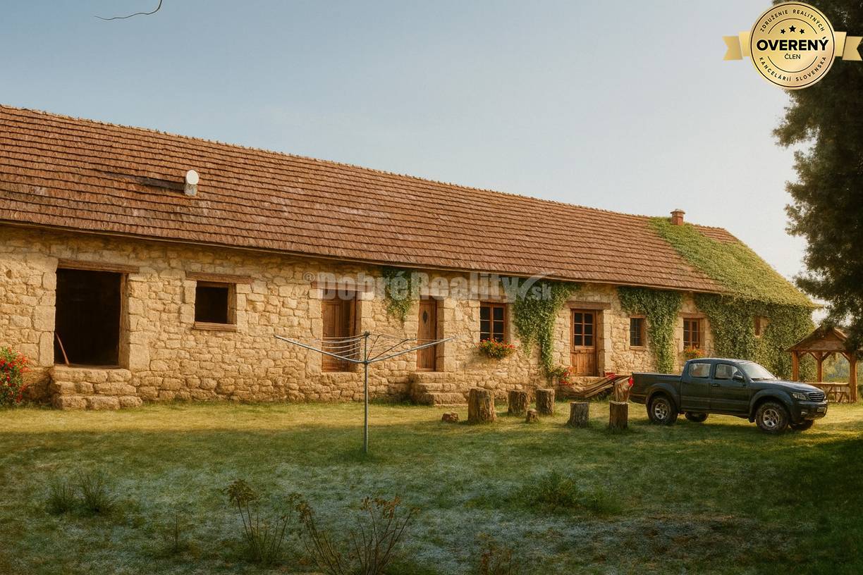 Dobré Reality ponúkajú výnimočný vidiecky majetok – západné Slovensk