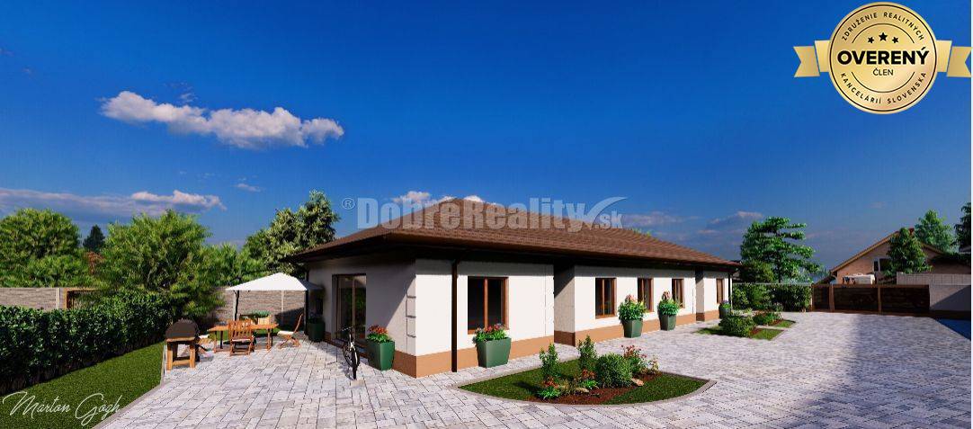 Moderný PROJEKT VLČANY, 3 a 4-izbové práve dokončené Dvojdomy, na pred