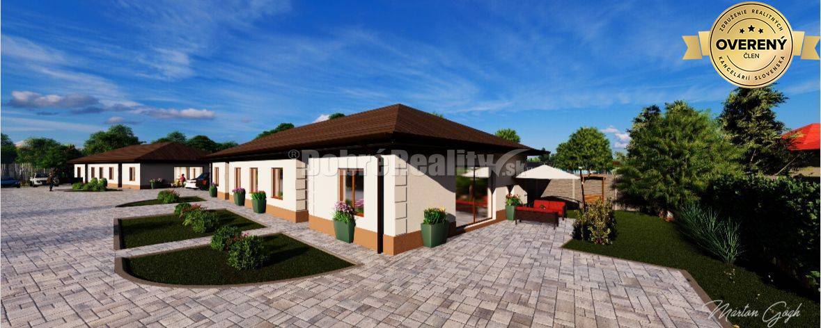 Moderný PROJEKT VLČANY, 3 a 4-izbové práve dokončené Dvojdomy, na pred