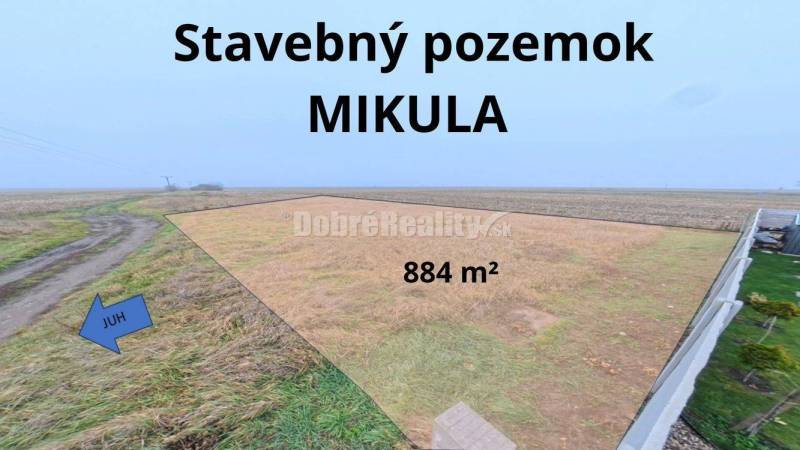 Dobré Reality – Stavebný pozemok 884 m² – Želiezovce, časť Mikulov